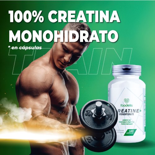 100% Creatina Monohidrato (en cápsulas) - Foodelis Nutrition