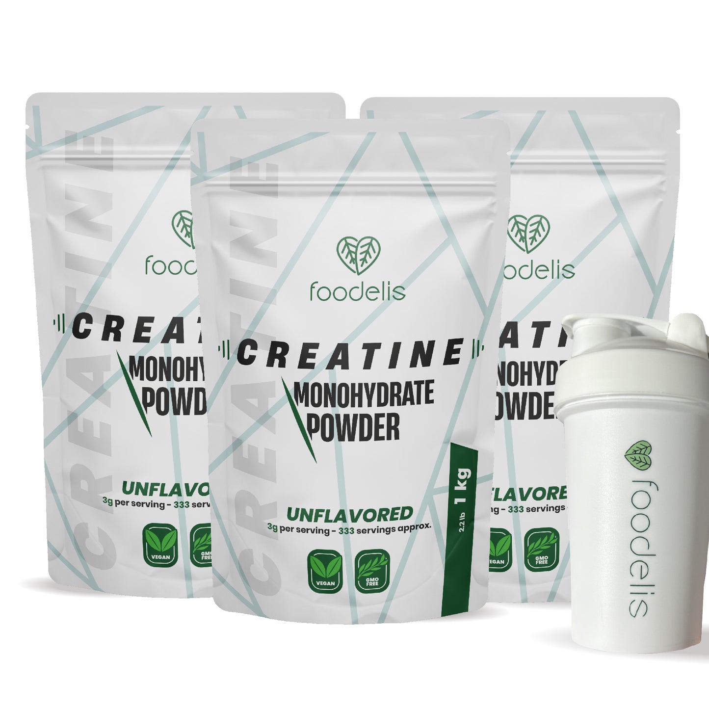 Pack Creatine Monohydrate 3KG + Shaker 400ml